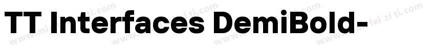 TT Interfaces DemiBold字体转换